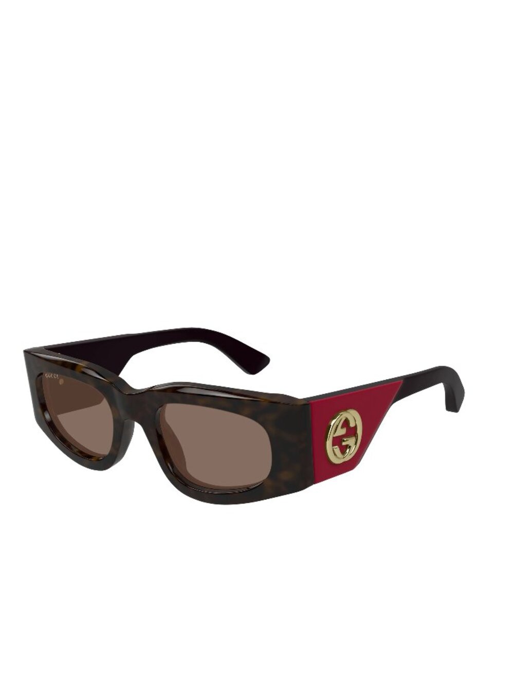 NEW GUCCI SUNGLASSES HAVANA RED BROWN WOMEN EYEWEAR GUCCI GG1664S 004